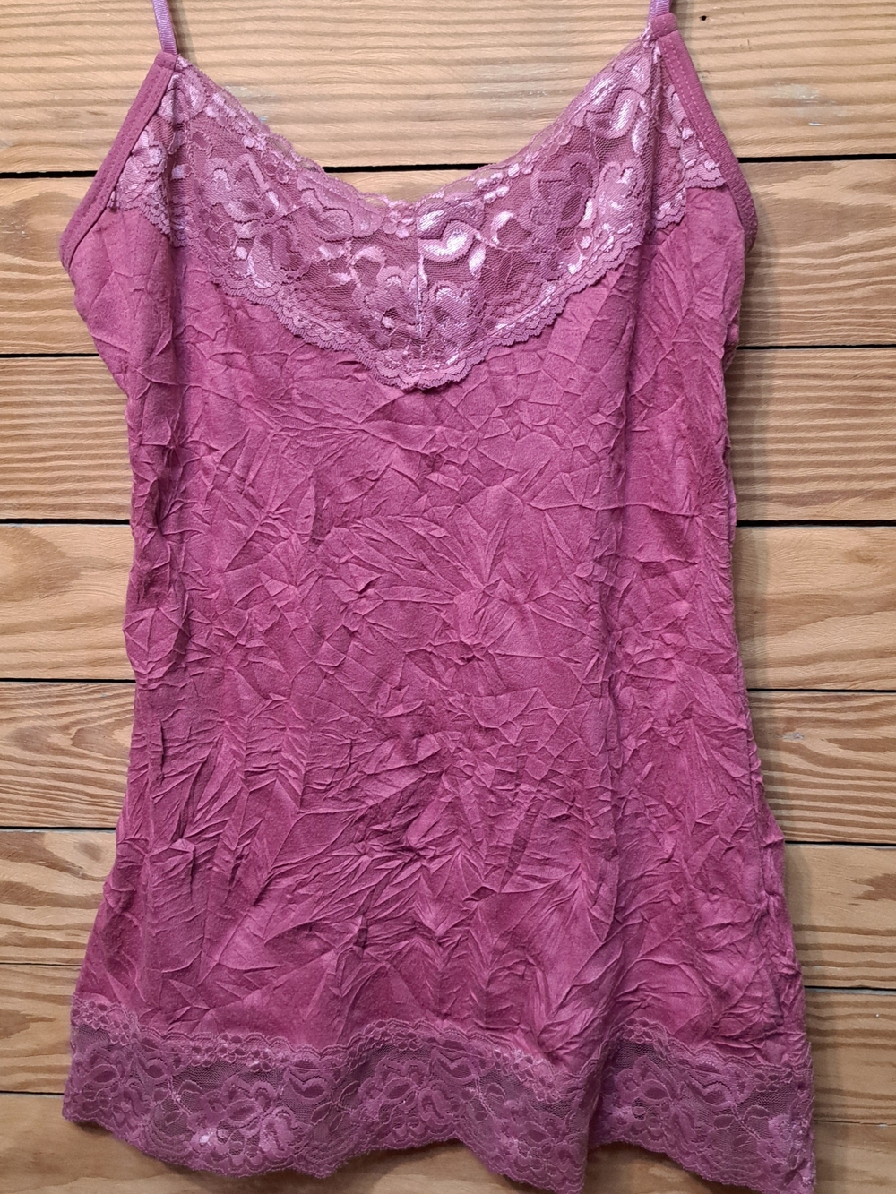 Y2K Lace Trim Cami Elana Gilbert Bella Swan Dusty Pink Adj Straps